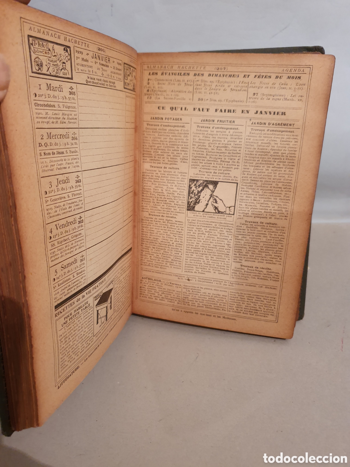 Libros antiguos: ALMANACH HACHETTE 1929. EDITION COMPLETE. - Foto 7