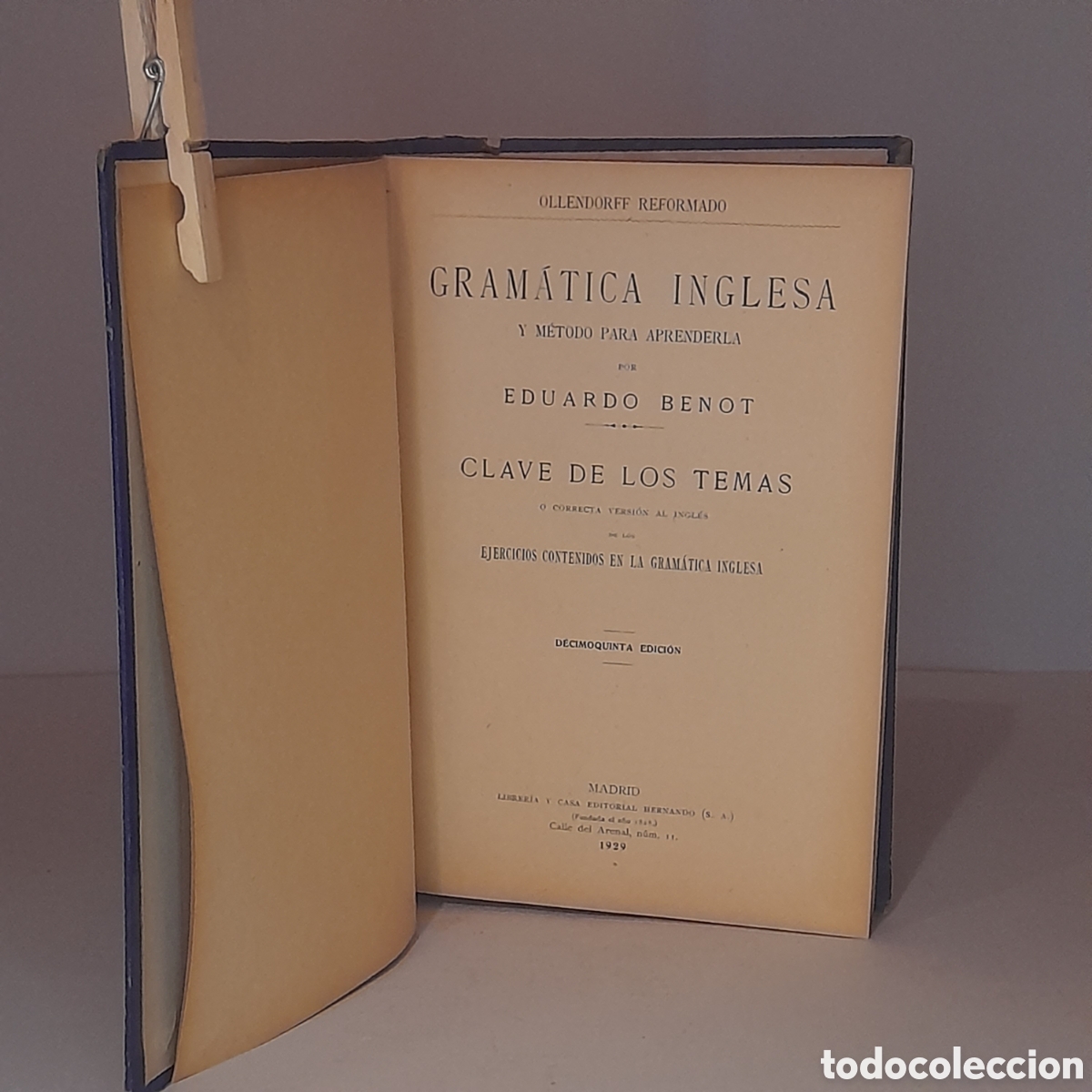 Libros antiguos: Libro antiguo de gram&aacute;tica inglesa. - Foto 2