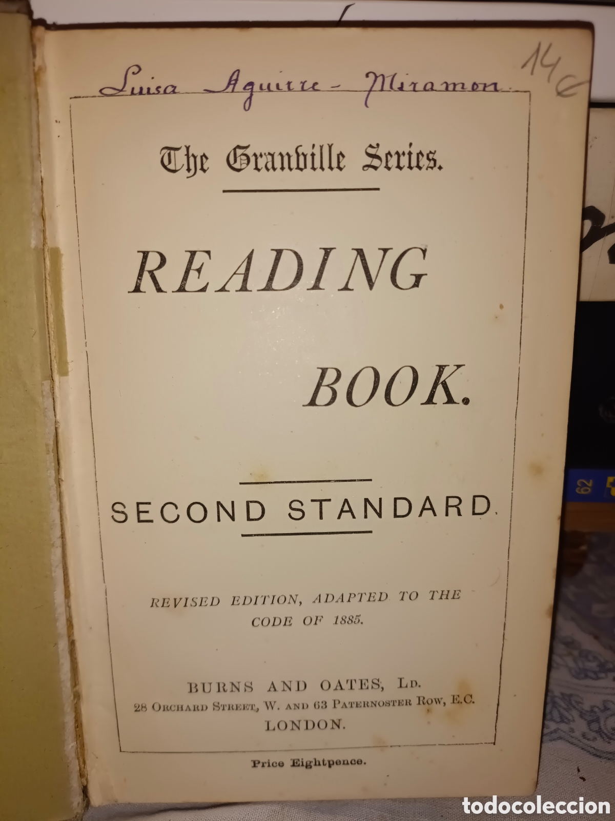 Libros antiguos: Reading Book A&ntilde;o 1885 - Foto 1