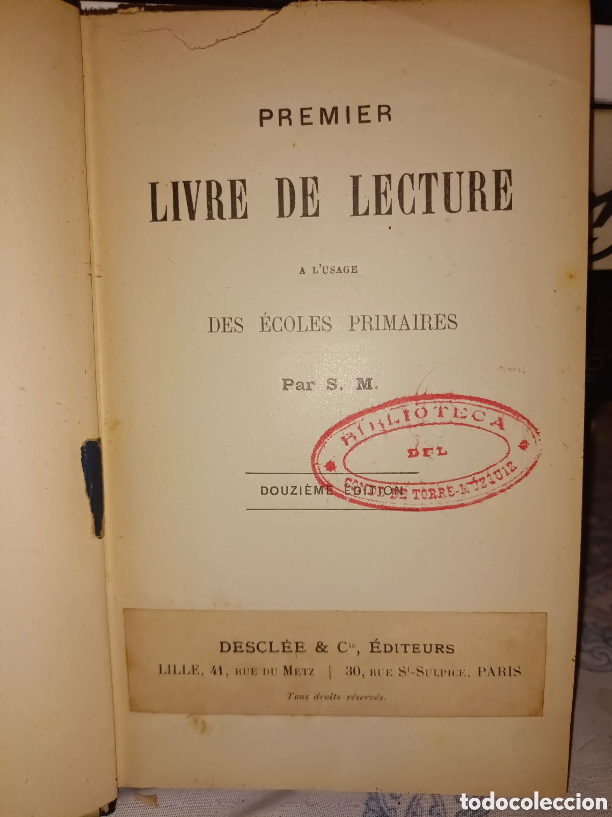 Libros antiguos: Premier Libre de Lectura A&ntilde;o 1800 - Foto 2