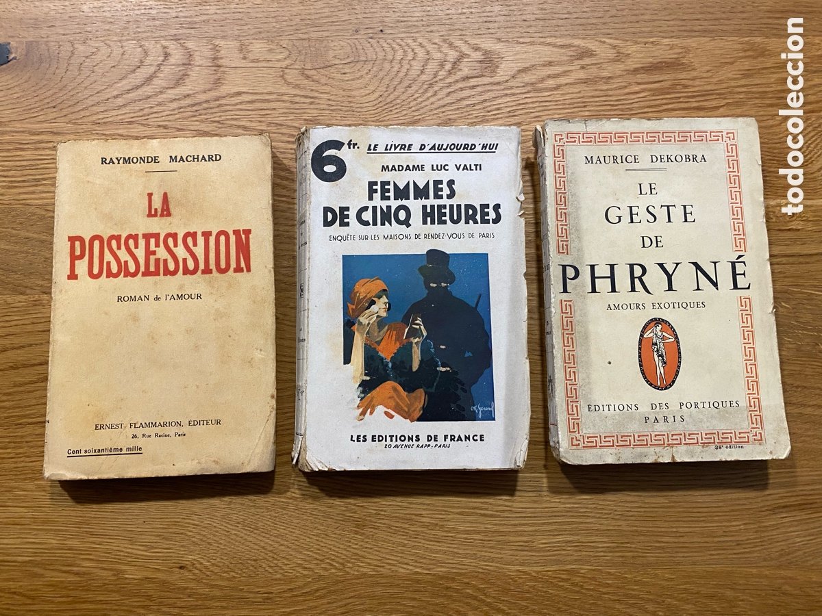 lote de 3 libros eróticos en francés principios - Compra venta en  todocoleccion