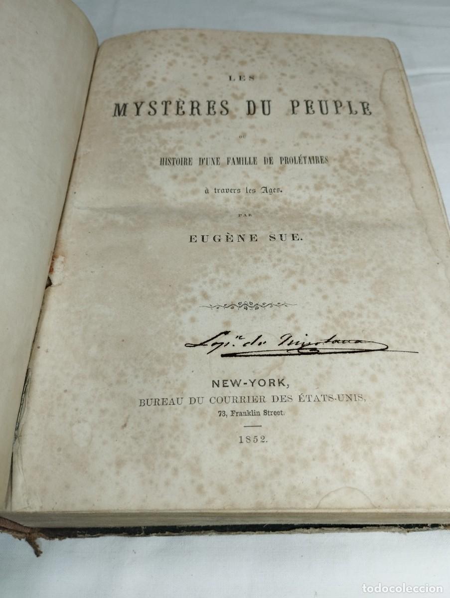 Libros antiguos: Myst&egrave;res du peuple. Eug&egrave;ne Sue, 1852 - Foto 2
