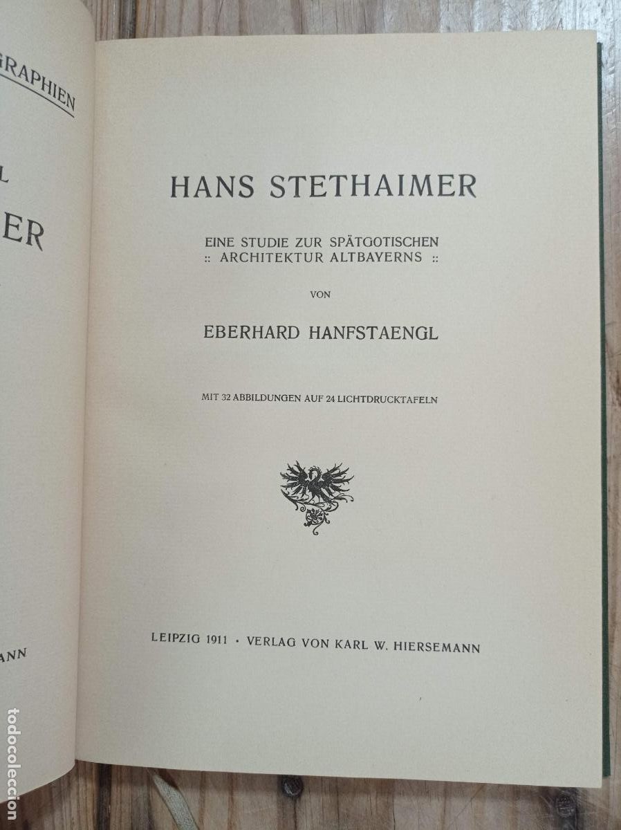 Libros antiguos: 1911 - EBERHARD HANFSTAENGL. Hans Stethaimer - Foto 2