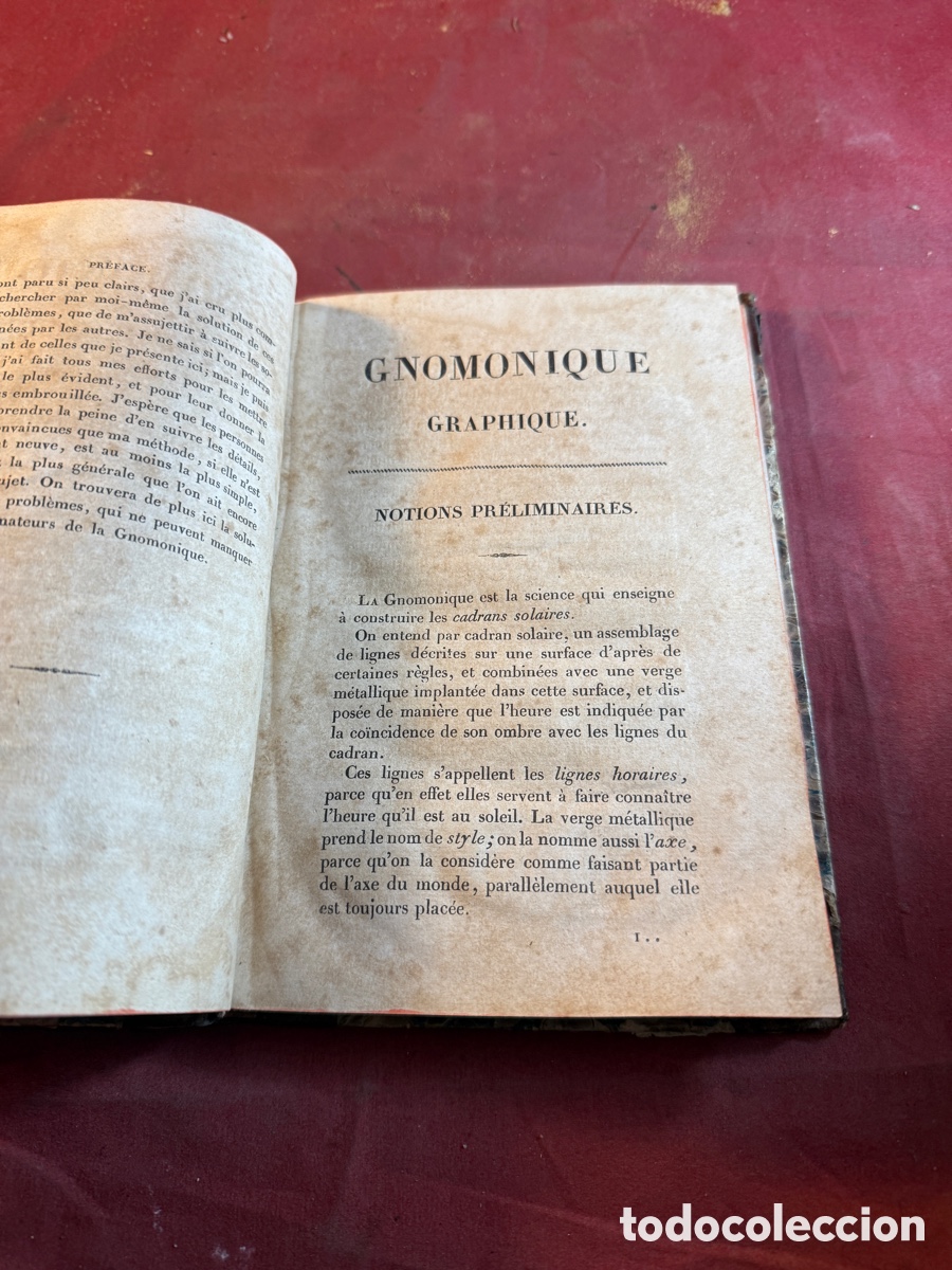 Libros antiguos: GNOMONIQUE GRAPHIQUE 1827 - Foto 2