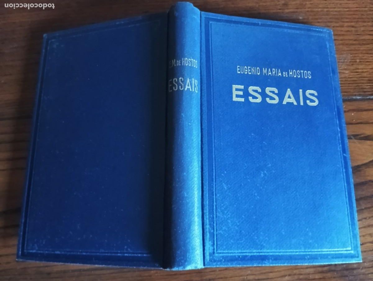 Libros antiguos: Essais / E.M. de Hostos.1936. - Foto 2