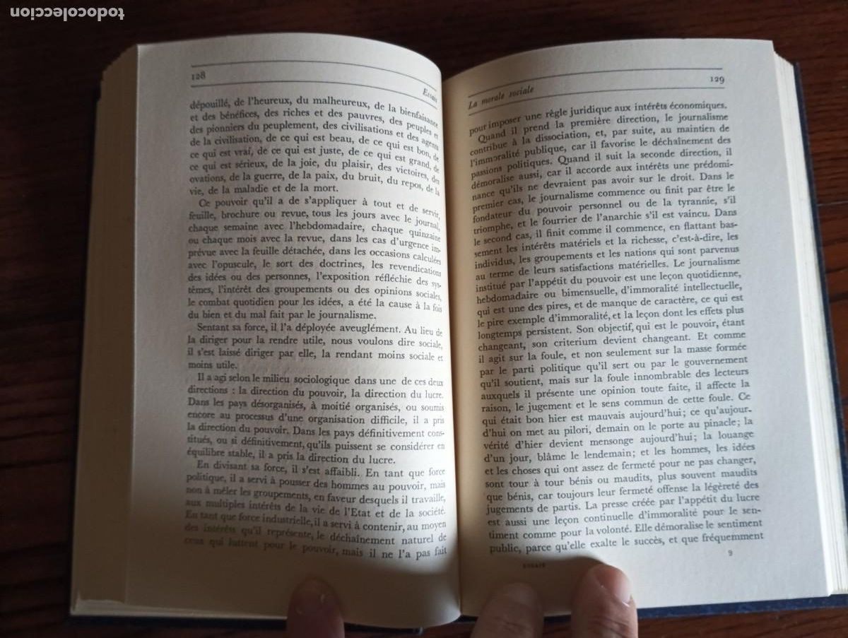 Libros antiguos: Essais / E.M. de Hostos.1936. - Foto 5