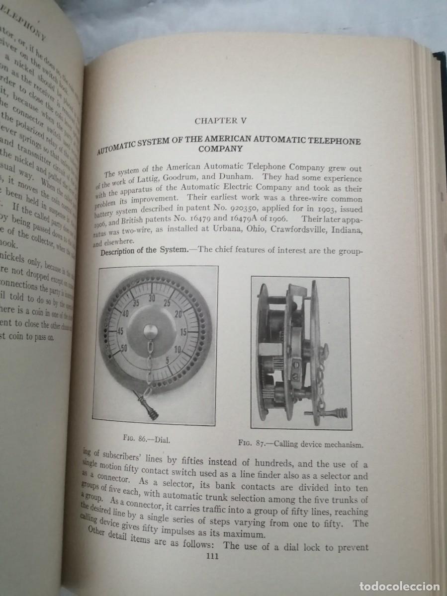 Libros antiguos: Automatic Telephony (First edition, second impression corrected 1914, Hardcover) - Foto 5
