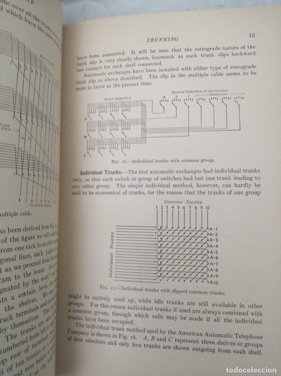 Libros antiguos: Automatic Telephony (First edition, second impression corrected 1914, Hardcover) - Foto 6