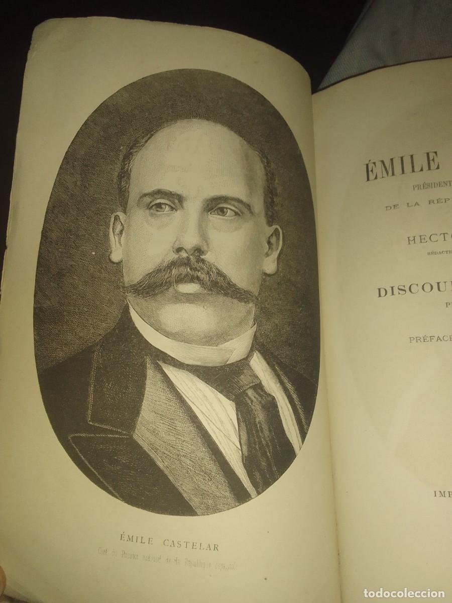 Libros antiguos: &Eacute;mile Castelar discusos-programas 1873 - Foto 2