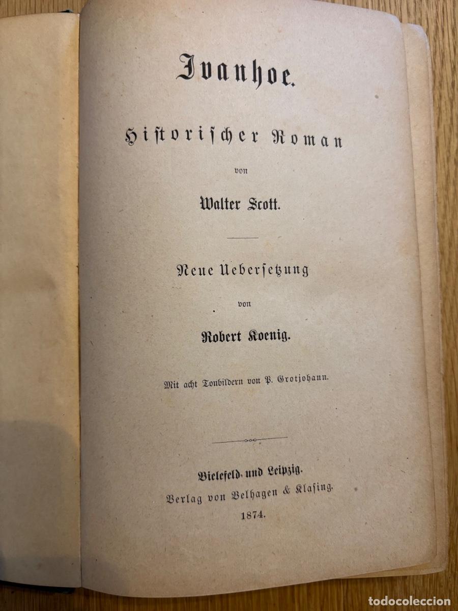 Libros antiguos: Ivanhoe de Walter Scott - Foto 2