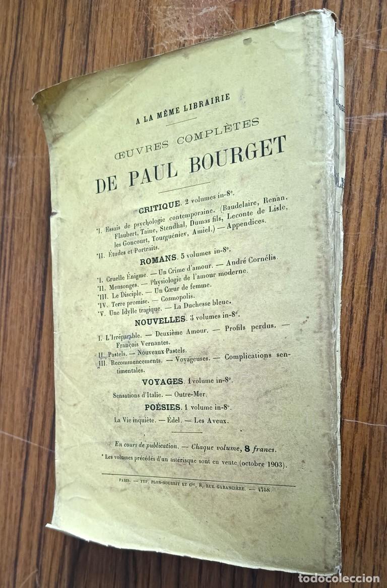 Libros antiguos: ANDRE CORNELIS - Paul Bourget - Paris 1887 - Foto 3