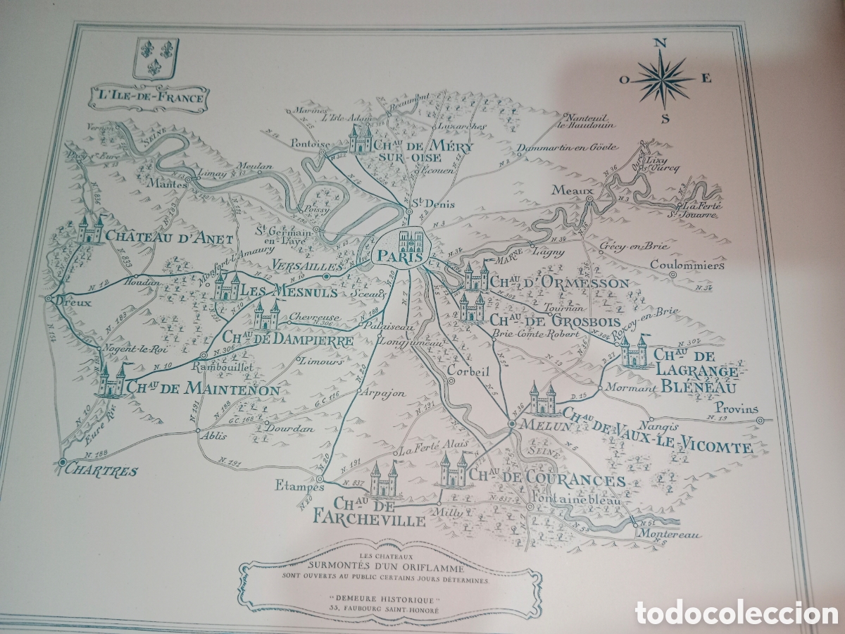 Libros antiguos: Album de fotos de los castillos de alrededor de Par&iacute;s.Firmado y Numerado.