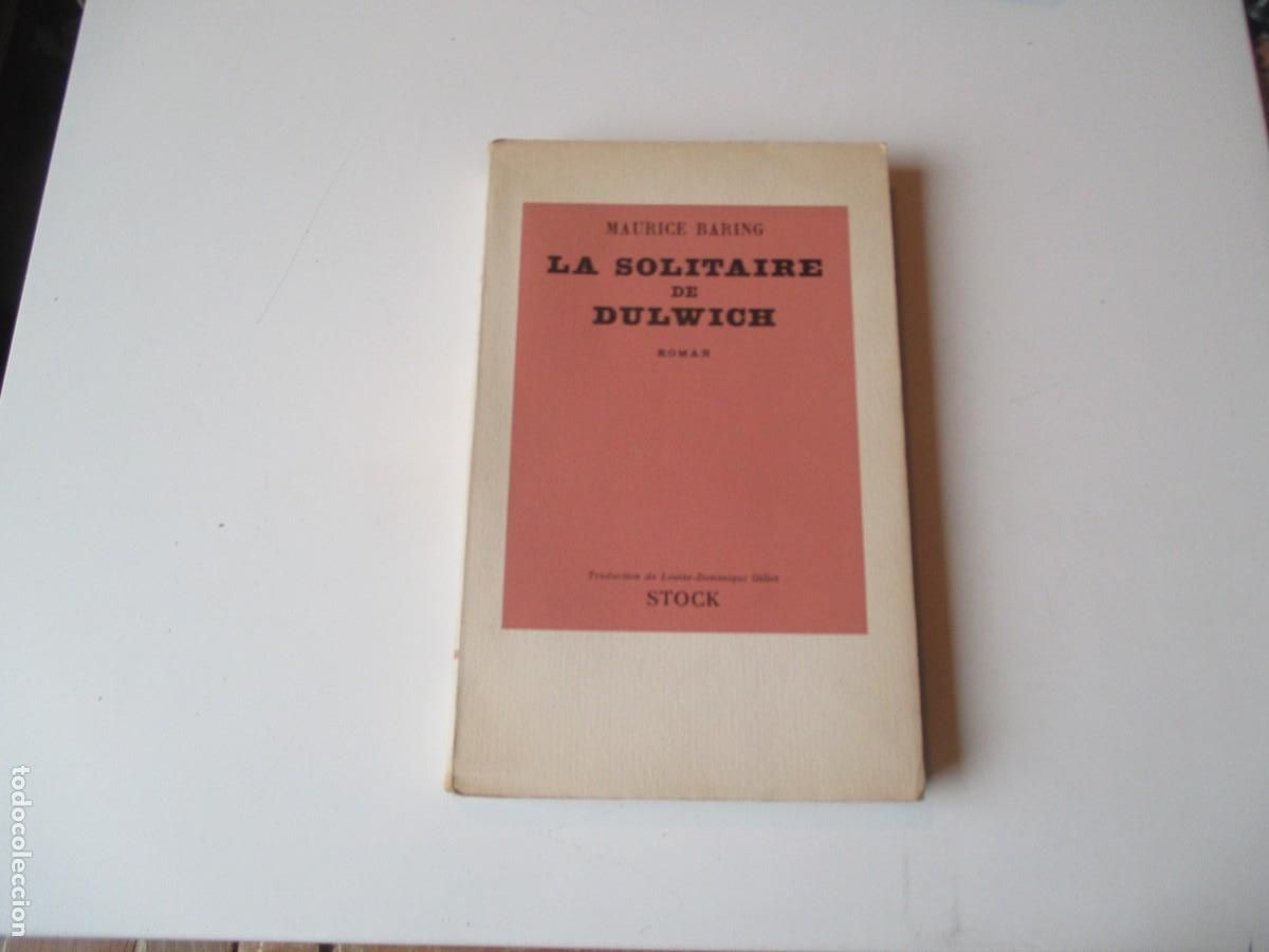 Libros antiguos: MAURICE BARING La solitaire de Dulwich (franc&eacute;s)
