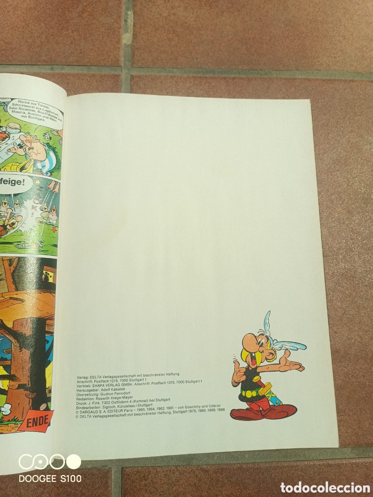 Libros antiguos: 5 Asterix libros, aleman, comic ,tebeo - Foto 6