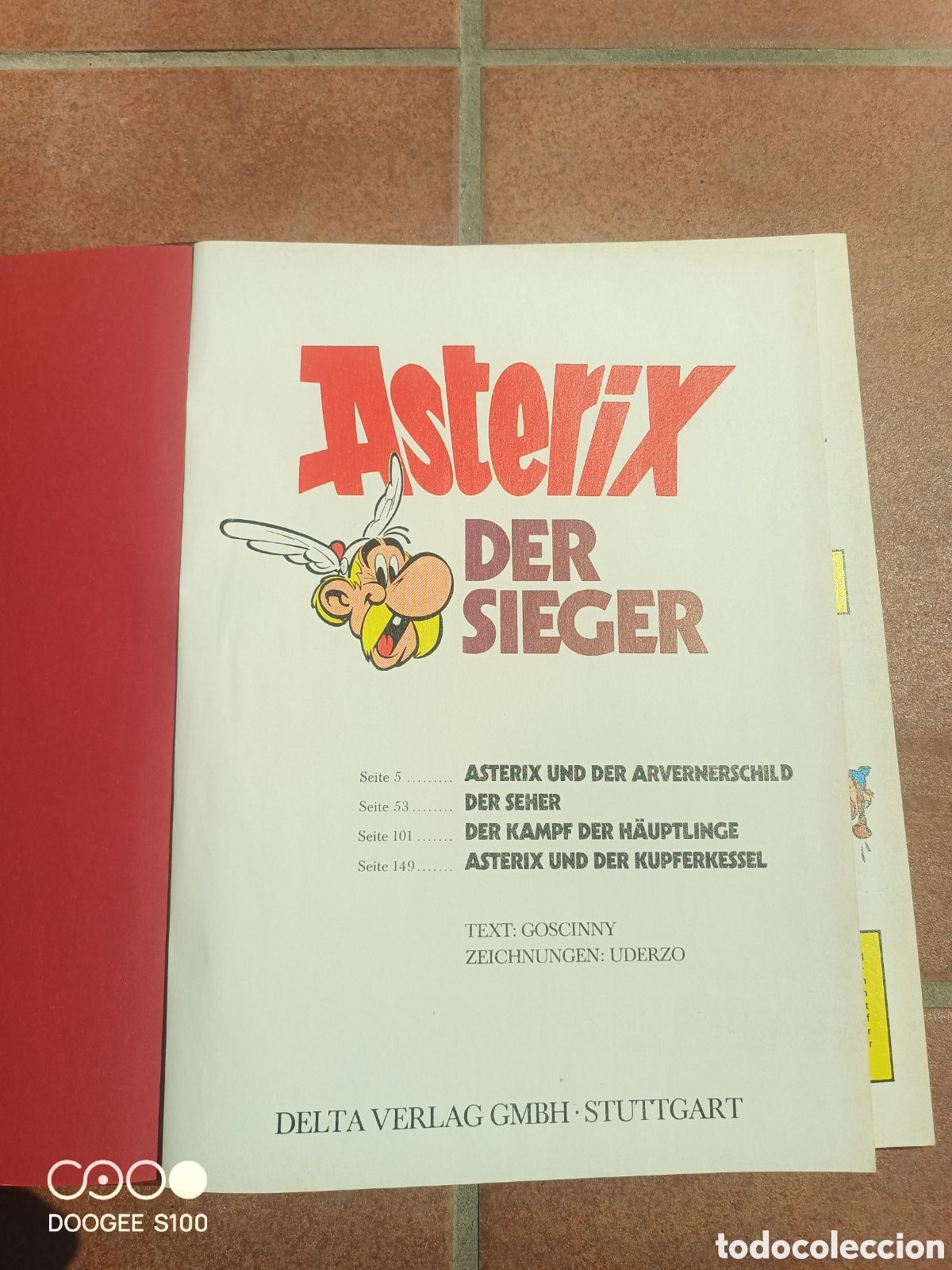 Libros antiguos: 5 Asterix libros, aleman, comic ,tebeo - Foto 8