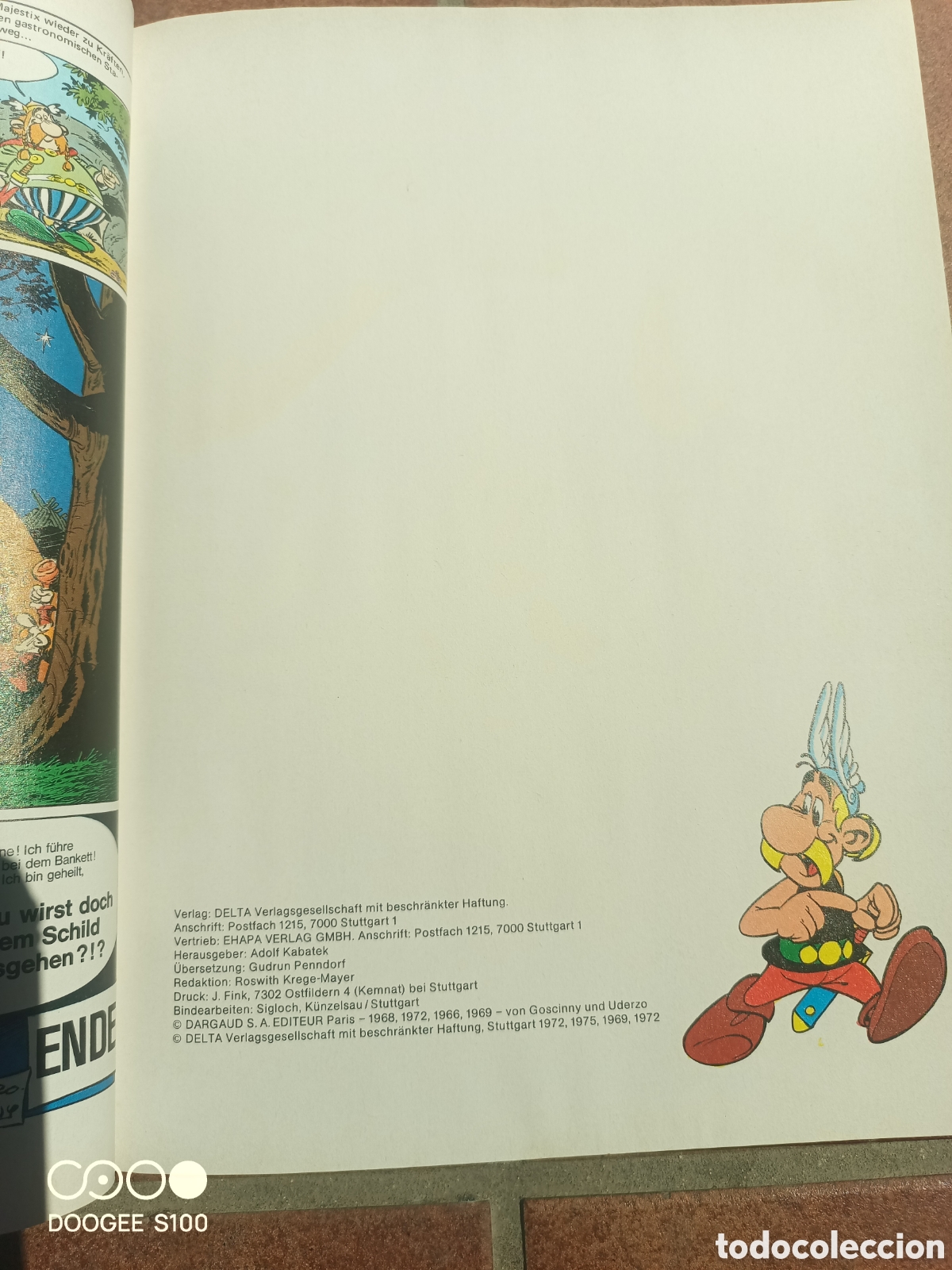 Libros antiguos: 5 Asterix libros, aleman, comic ,tebeo - Foto 9