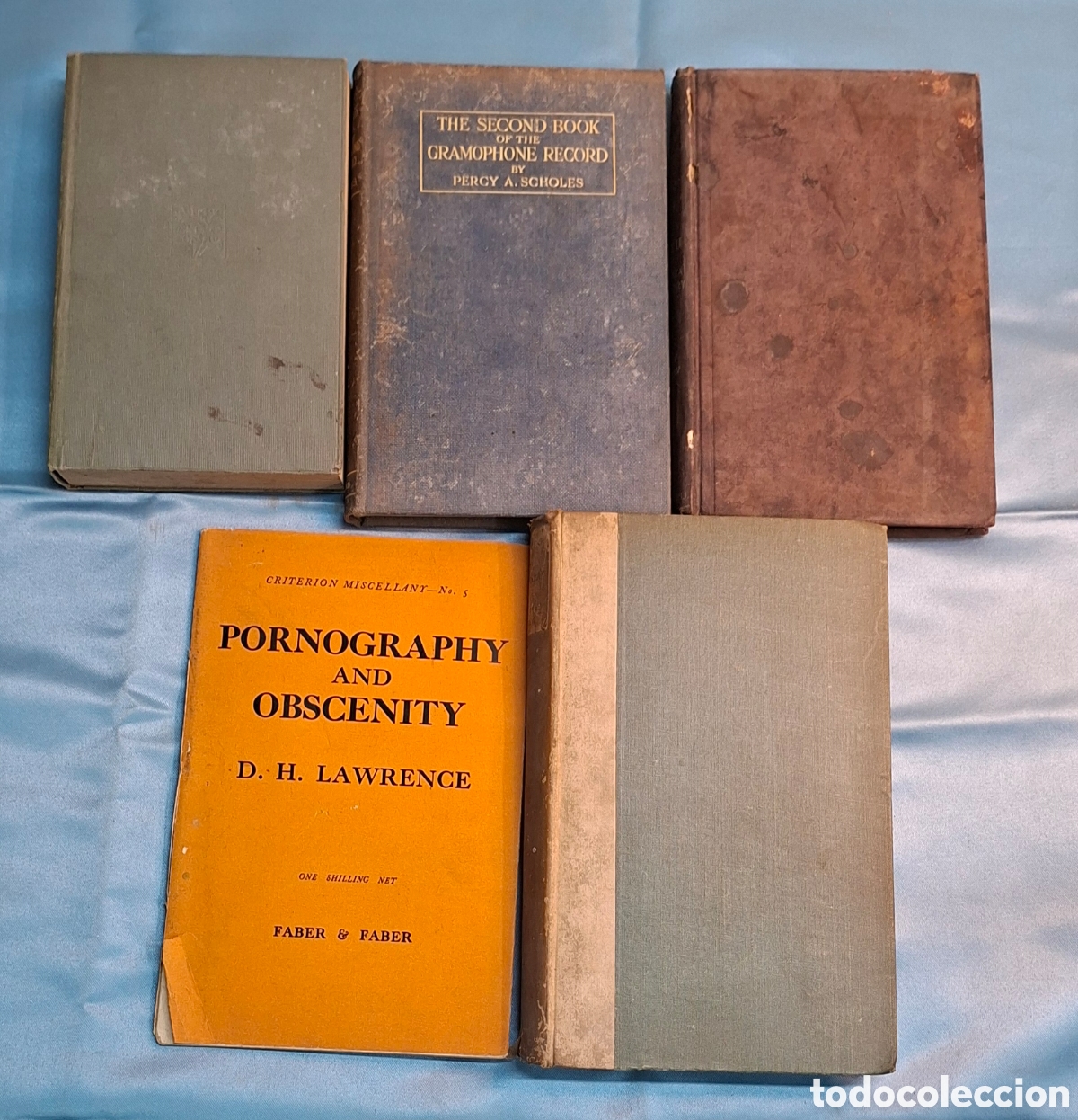 Libros antiguos: Colecci&oacute;n de 5 libros antiguos en ingl&eacute;s.