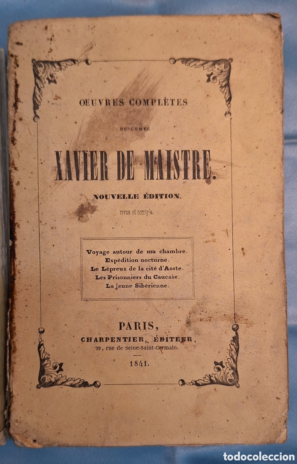 Libros antiguos: Colecci&oacute;n de libros antiguos 1841 Franc&eacute;s