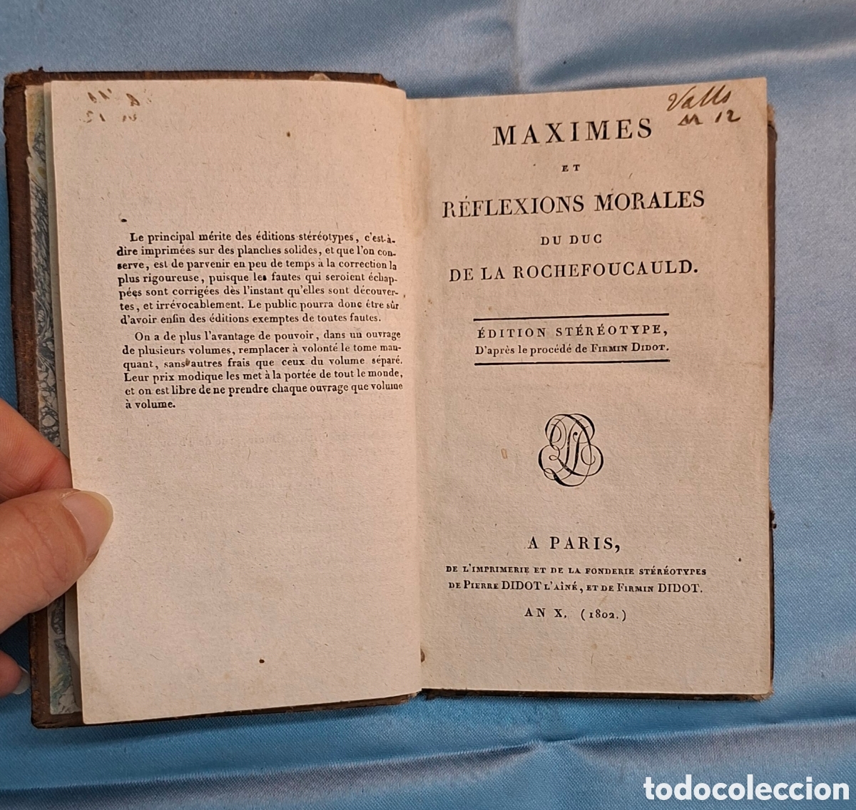 Libros antiguos: Maximes et R&eacute;flexions Morales del Duque de La Rochefoucauld.
