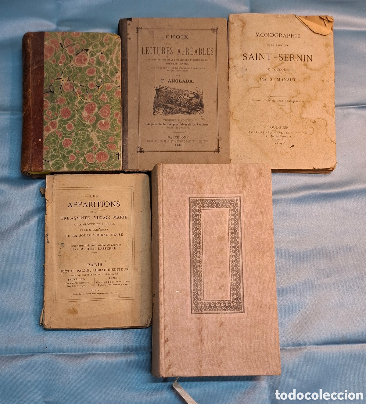 Libros antiguos: Lote de 5 libros franceses del siglo XIX