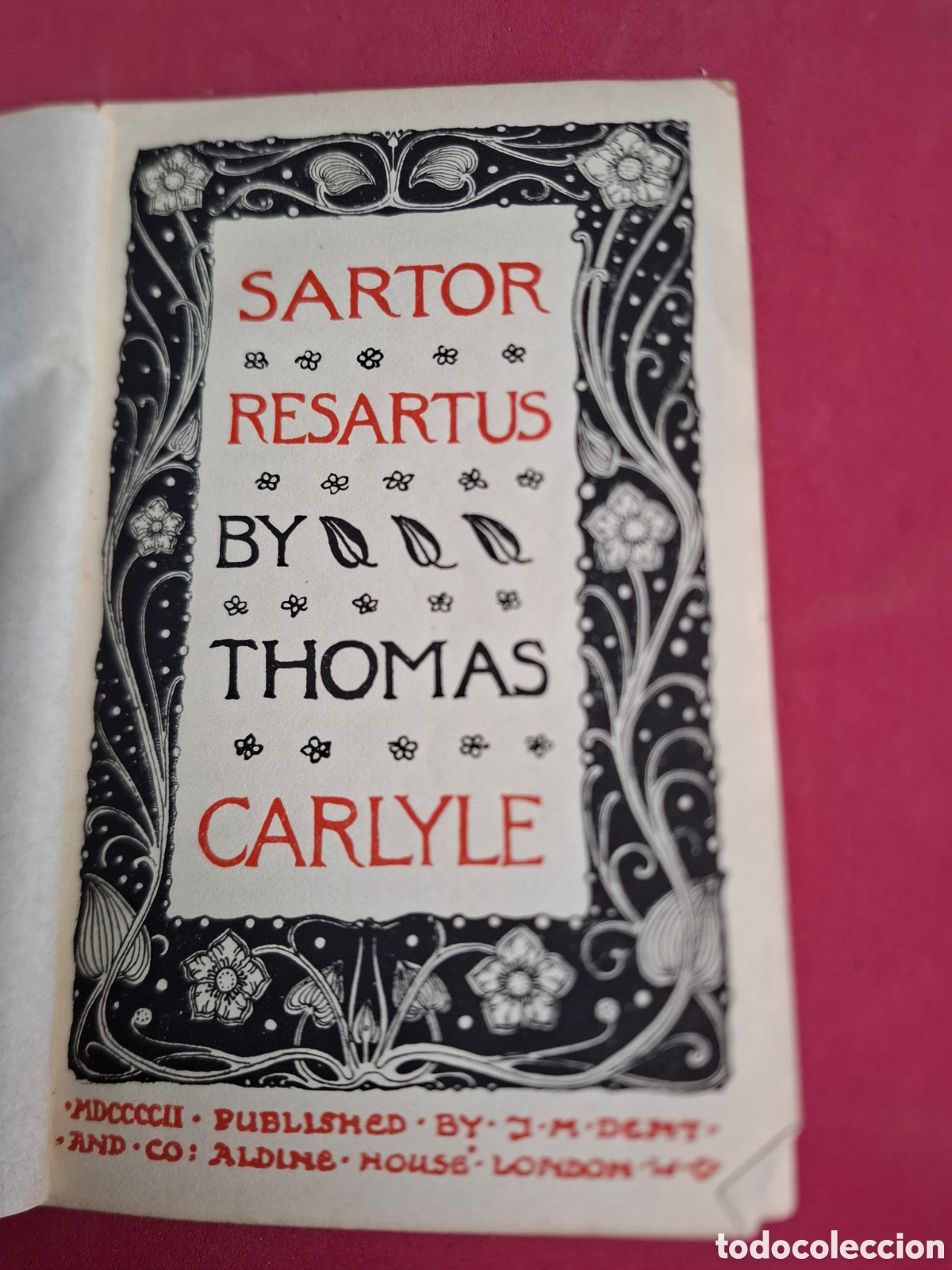 Libros antiguos: Sartor resartus - Thomas Carlyle - 1902