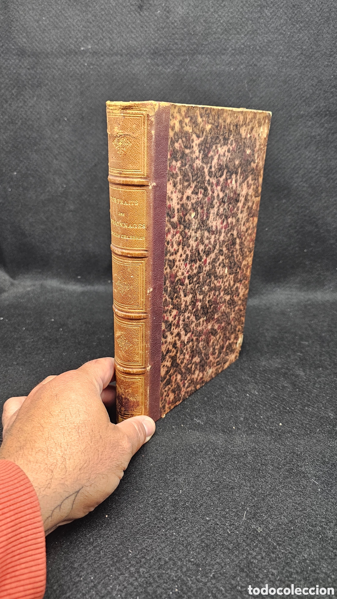 Libros antiguos: Retratos de personajes famosos 1856 ( franc&eacute;s )