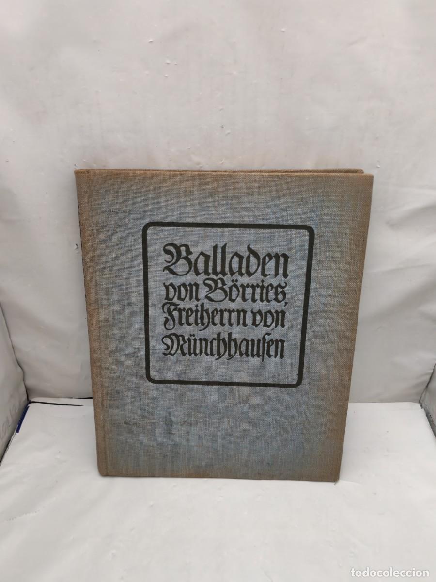 Livres anciens: Ballader von B&ouml;rries Freiherrn von M&uuml;nchhausen (Segunda edici&oacute;n revisada y ampliada 1900 aprox,)