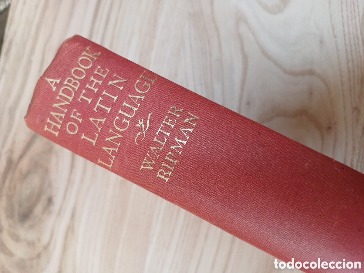 Libri antichi: A handbook of the lat&iacute;n landguage,1&deg; ed 1930