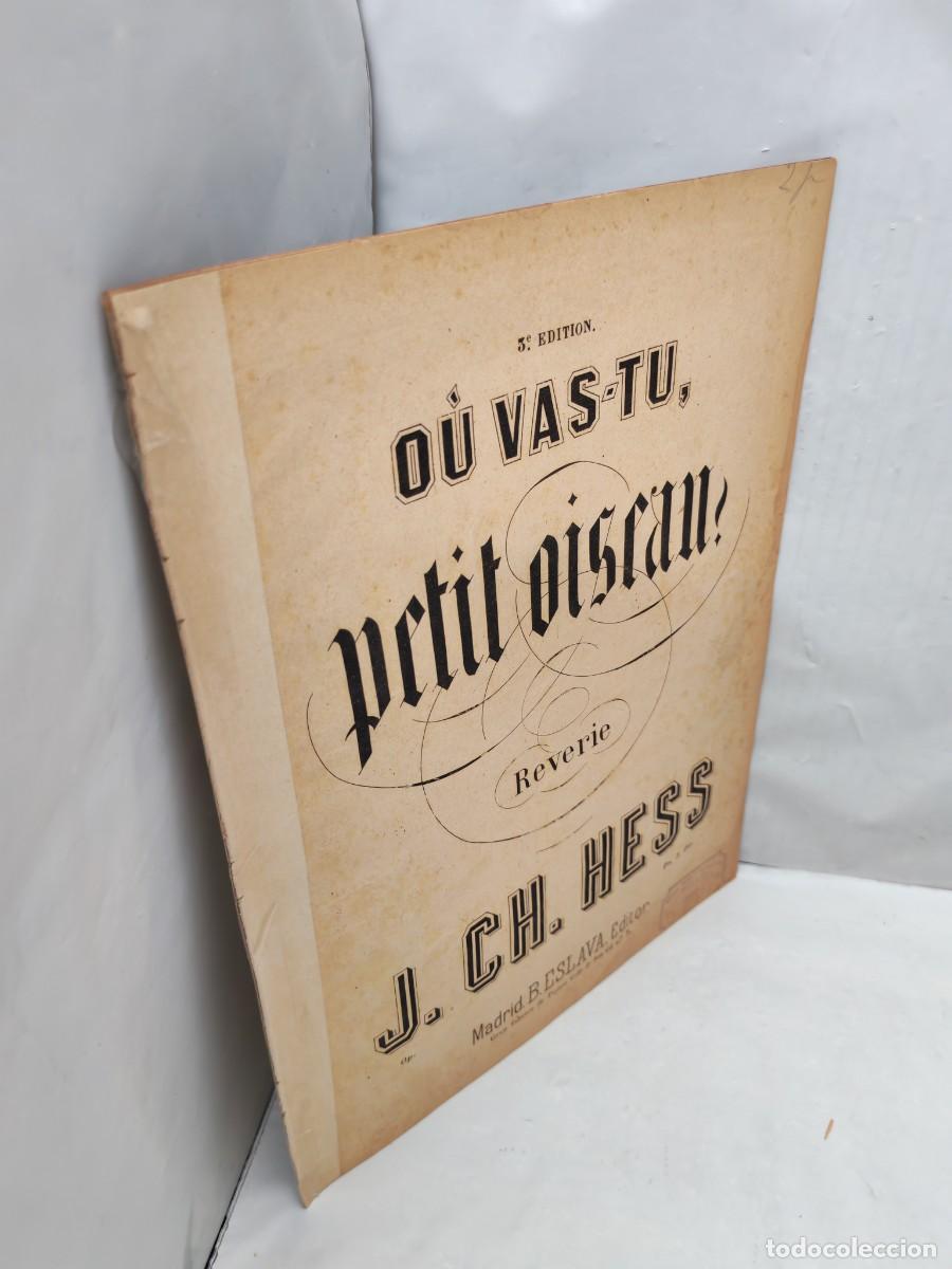 Libros antiguos: Hymnes Sacr&eacute;s par Cherubini avec accompagnement de Piano: AVE MARIA (Edici&oacute;n 1900 aprox.)