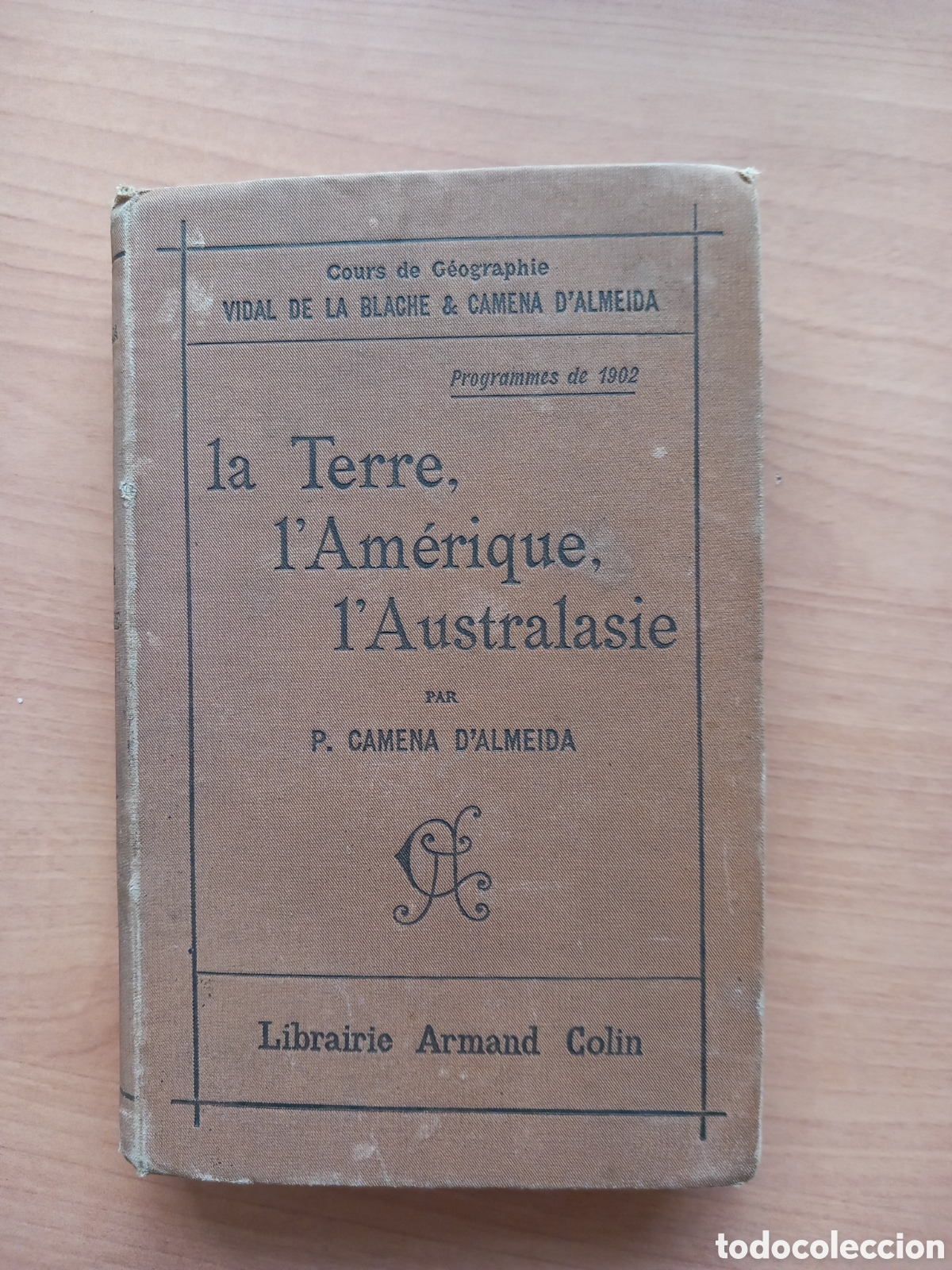 Libros antiguos: La terre, l'Amerique, l'Australasie