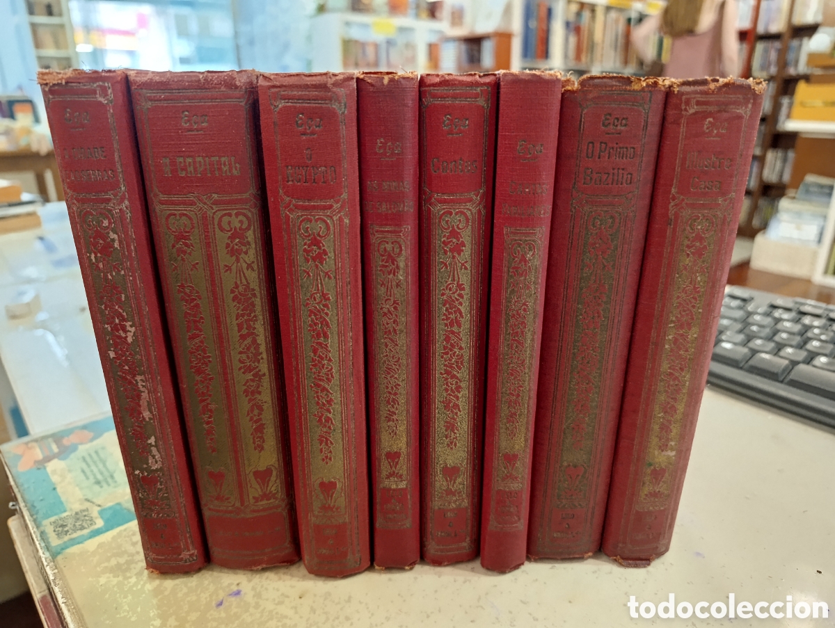 Libros antiguos: Lote 8 libros E&ccedil;a de Queiroz - Livraria Chardron de Lelo & Irmao 1920-1926