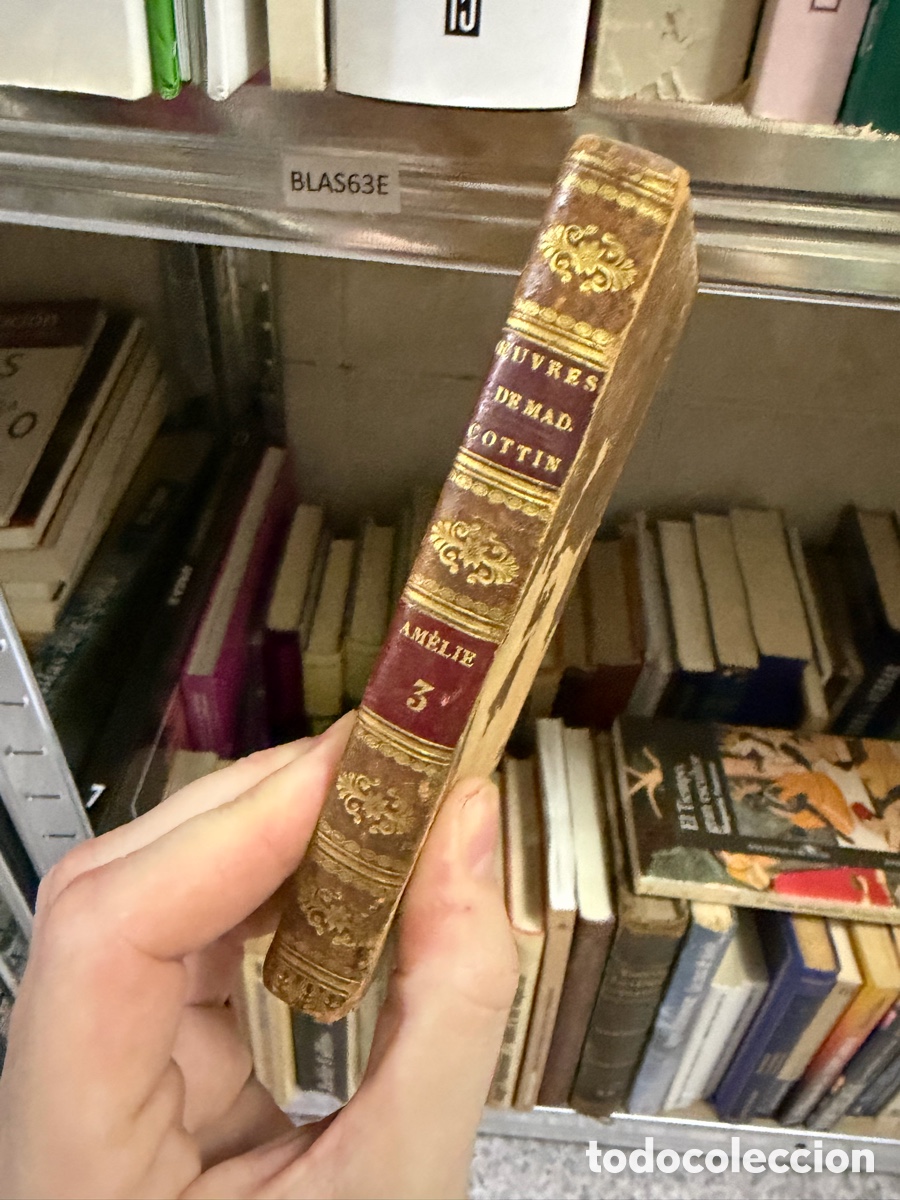 Libros antiguos: Blas63E &OElig;UVRES COMPL&Egrave;TES DE M COTTIN TOME SEPTI&Egrave;ME AM&Eacute;LIE MANSFIELD III