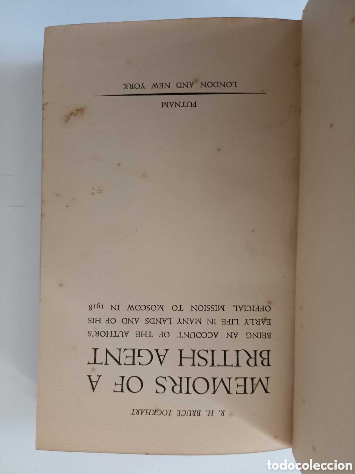 Libros antiguos: LIBRO EN INGL&Eacute;S R.H. Bruce Lockhart - Memoirs of a British Agent (Putnam, 1932)