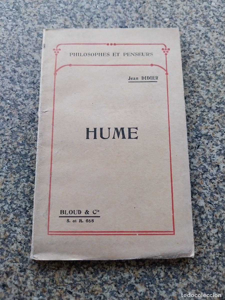 Old books: HUME -- JEAN DIDIER -- BLOUD & Cie 1913 --