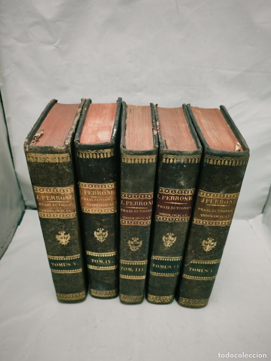 Livros antigos: Praelectiones Theologicae, Tomus I, II, III, IV y V (Ediciones 1845-1847)