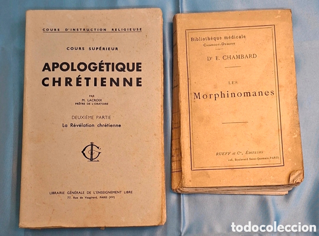 Libros antiguos: Lote 2 obras francesas antiguas &middot; religi&oacute;n y medicina