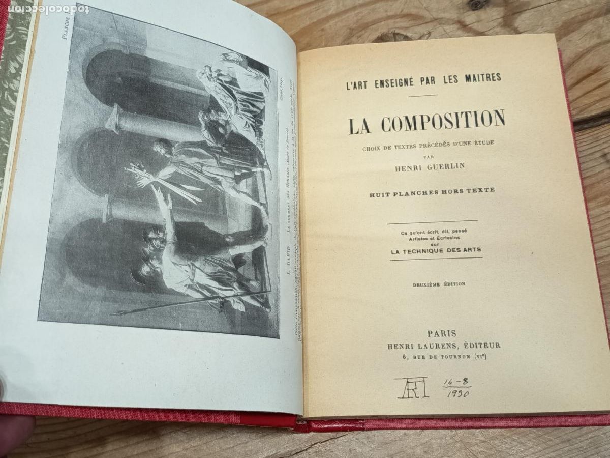 Libros antiguos: 1930 - HENRI GUERLIN. La composition - Foto 2