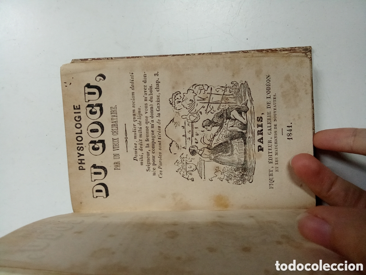 Libros antiguos: Physiologie du Cocu par un vieux c&eacute;libataire
