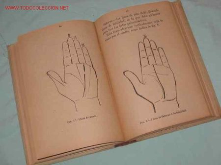 Livros antigos: QUIROMANCIA -1900 -Libro LECTURA DE LA MANO .leer la mano.