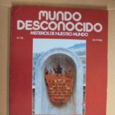 Libros antiguos: MUNDO DESCONOCIDO Nº 35 - CATAROS HOY - OVNIS - ALUCINOGENOS , DROGAS, ALIMENTO DE LOS DIOSES. Lote 49293450