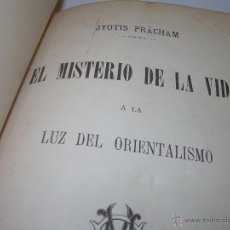 Libros antiguos: EL MISTERIO DE LA VIDA.......AÑO..1.904....CON FOTOGRAFIAS Y GRABADOS.
