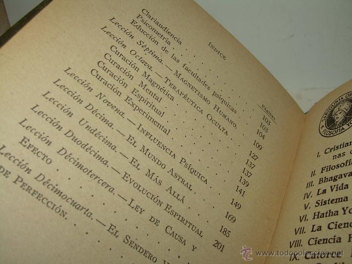 Libros antiguos: CATORCE LECCIONES SOBRE FILOSOFIA YOGI Y OCULTISMO ORIENTAL. - Foto 16 - 49734238