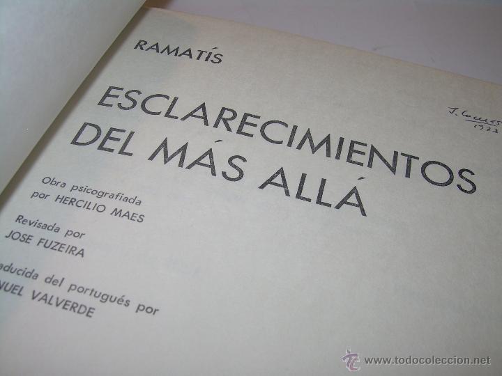 Libros antiguos: LIBRO....ESCLARECIMIENTOS DEL MAS ALLA....RAMATIS - Foto 1