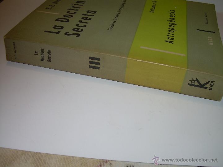 Libros antiguos: LIBRO...DOCTRINA SECRETA....ANTROPOGENESIS. - Foto 2