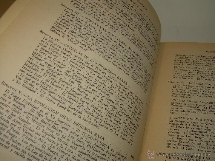 Libros antiguos: LIBRO...DOCTRINA SECRETA....ANTROPOGENESIS. - Foto 7