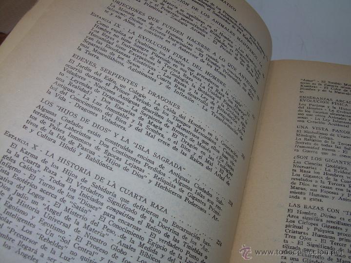 Libros antiguos: LIBRO...DOCTRINA SECRETA....ANTROPOGENESIS. - Foto 9