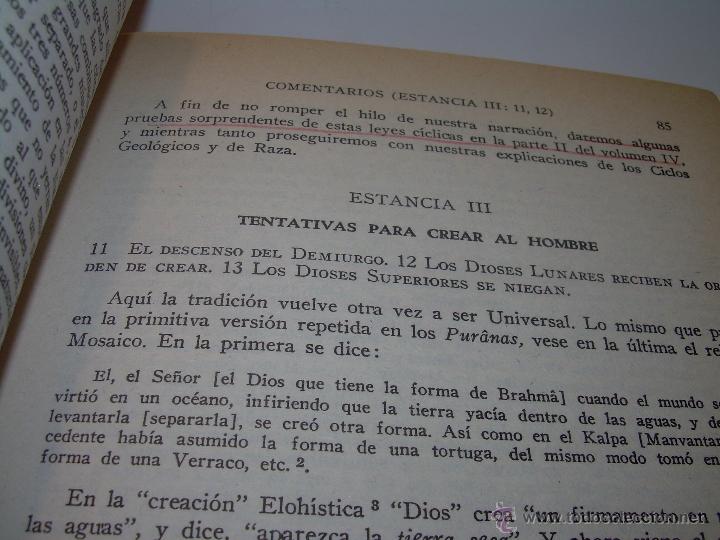 Libros antiguos: LIBRO...DOCTRINA SECRETA....ANTROPOGENESIS. - Foto 15