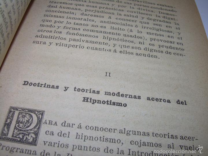 Libros antiguos: EL HIPNOTISMO PUESTO EN MODA.....AÑO..1.891 - Foto 5 - 60180015