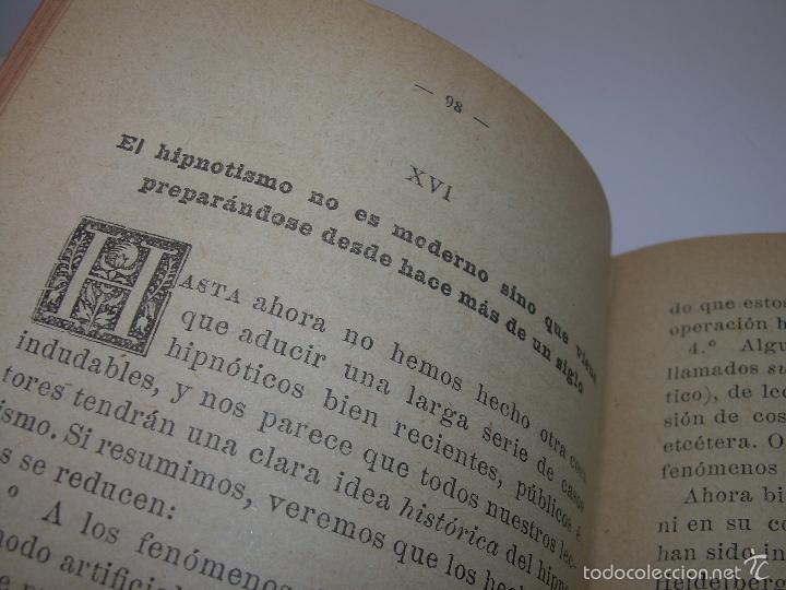 Libros antiguos: EL HIPNOTISMO PUESTO EN MODA.....AÑO..1.891 - Foto 6 - 60180015
