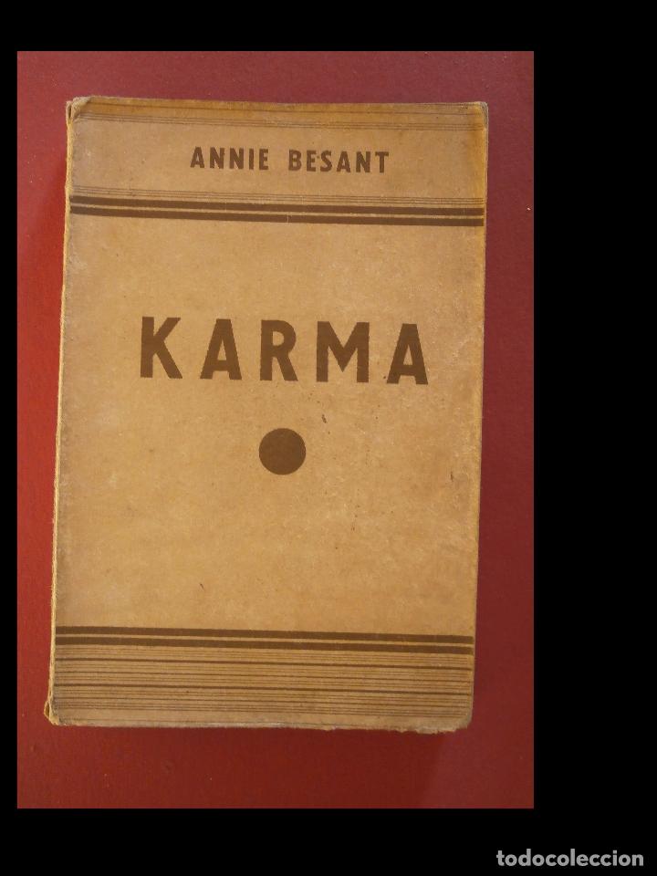 Libros antiguos: Karma. Annie Besant - Foto 1